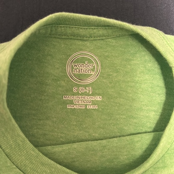 Boys wonder nation Lucky tshirt. Size small (6/7) - Picture 3 of 4